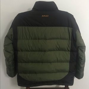 Ariat Army Green & Black Size M Puffer Jacket